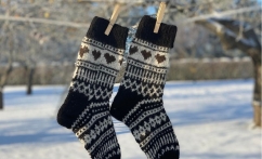 Alpakos vilnos kojinės "Margutės"