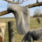 Alpakos vilnos kojinės su pynutėmis