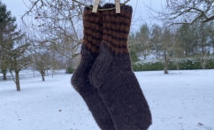 Alpakų vilnos kojinės