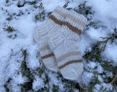 Alpakų vilnos kojinytės kūdikiui